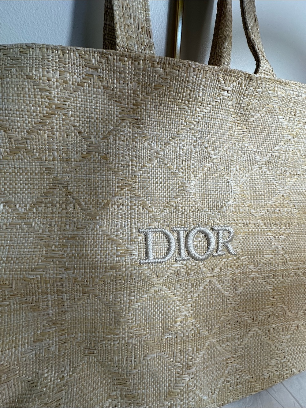 CD Rafia tote bag - Picture 3 of 8